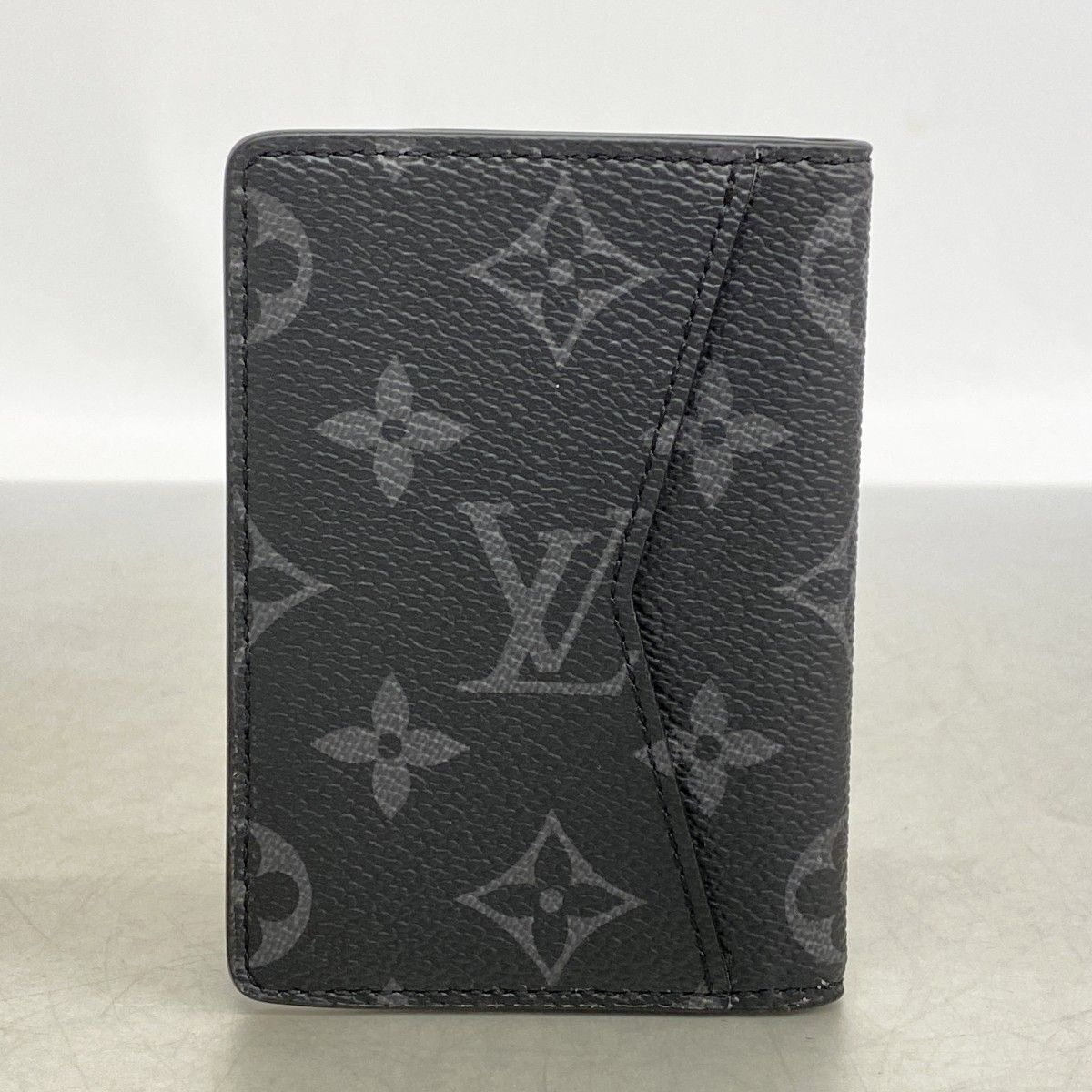 Louis Vuitton Card Case Monogram Eclipse Organizer de Poche Gray Black — view 7