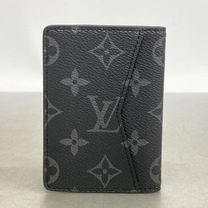 Louis Vuitton Card Case Monogram Eclipse Organizer de Poche Gray Black — view 7