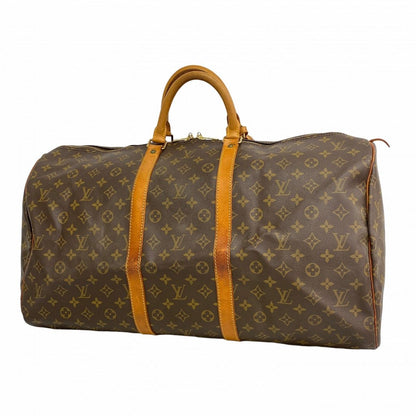 Louis Vuitton Boston Bag Monogram Keepall 55 Brown