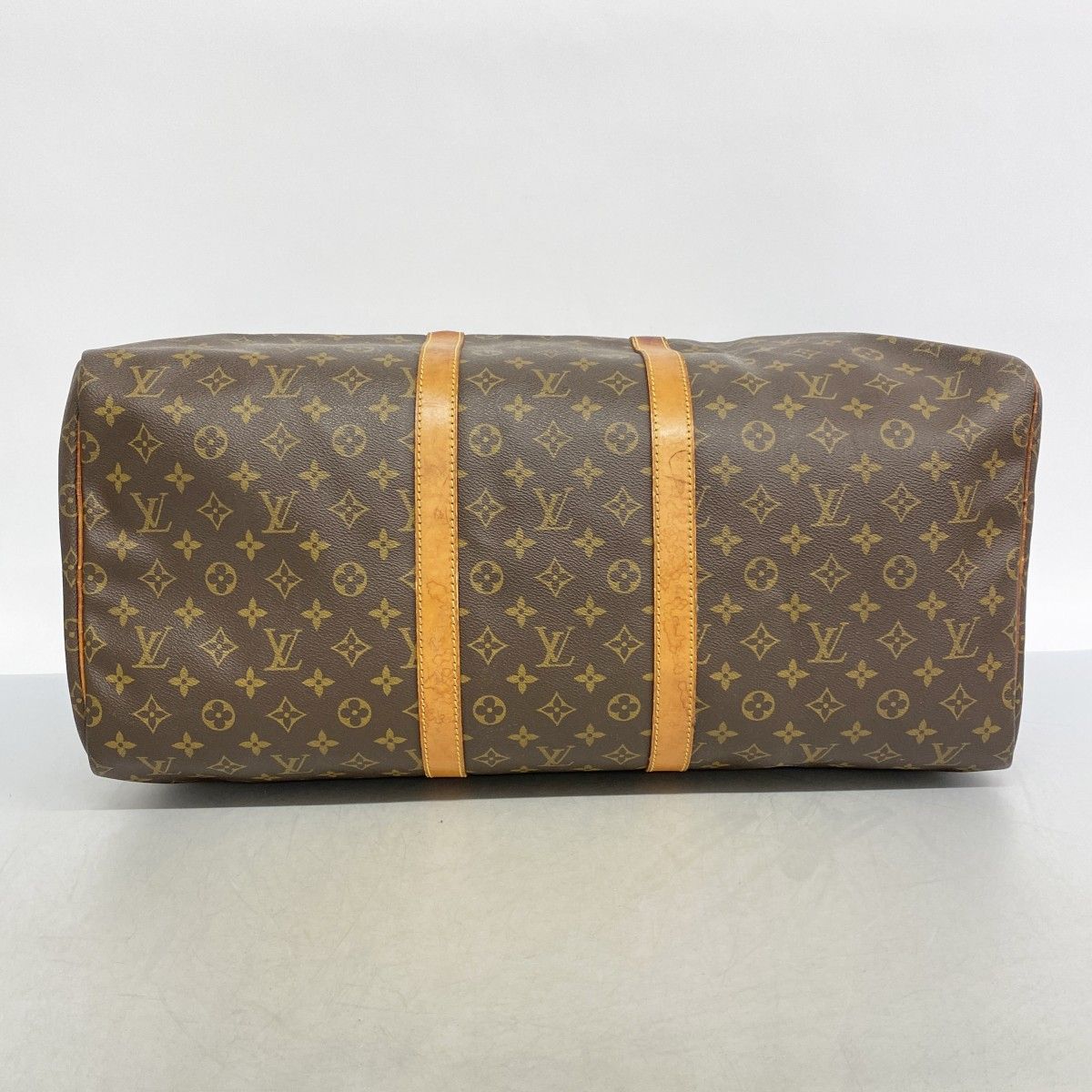 Louis Vuitton Boston Bag Monogram Keepall 55 Brown — view 3
