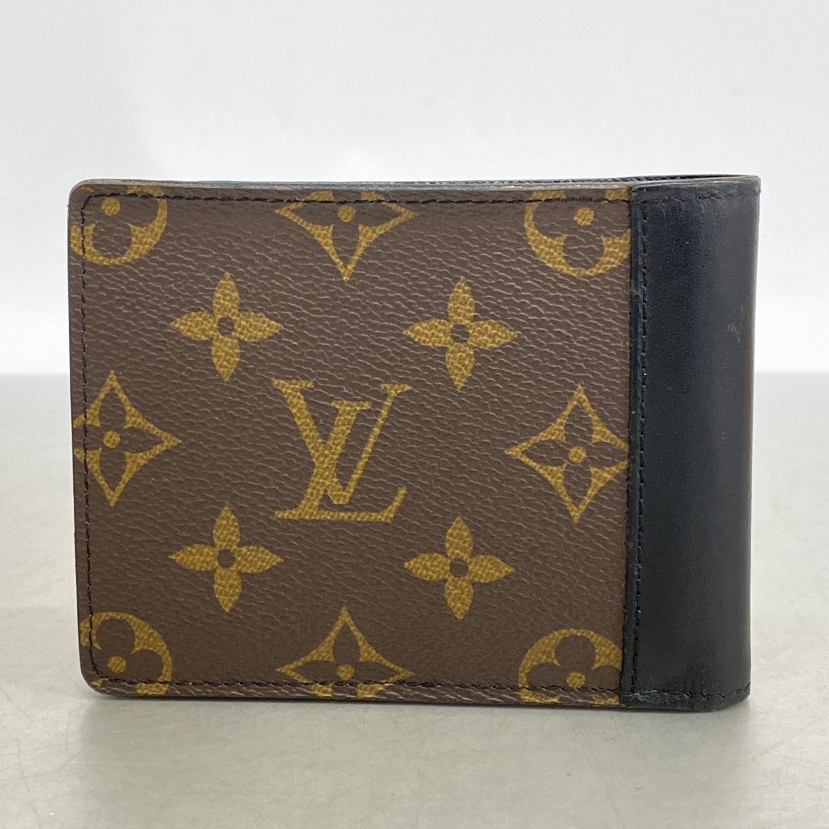 Louis Vuitton Billfold Monogram Macassar Portefeuille Multiple Brown Black — view 7
