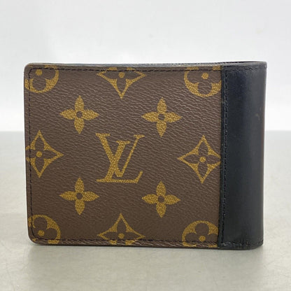 Louis Vuitton Billfold Monogram Macassar Portefeuille Multiple Brown Black — view 7
