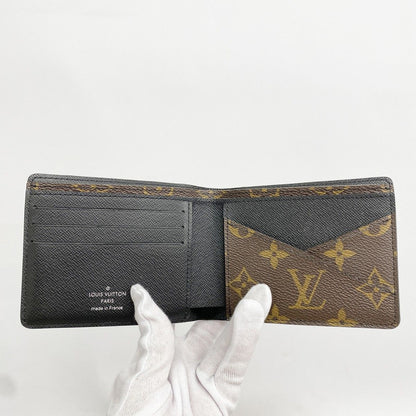Louis Vuitton Billfold Monogram Macassar Portefeuille Multiple Brown Black — view 3