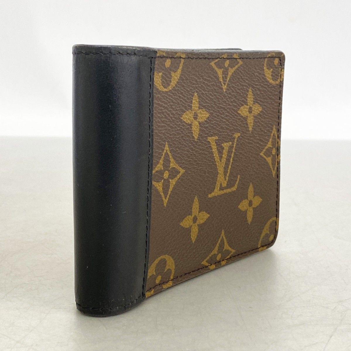 Louis Vuitton Billfold Monogram Macassar Portefeuille Multiple Brown Black — view 2