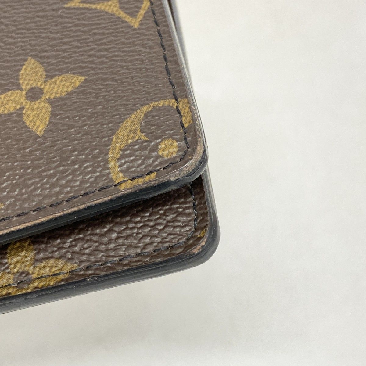 Louis Vuitton Billfold Monogram Macassar Portefeuille Multiple Brown Black — view 5