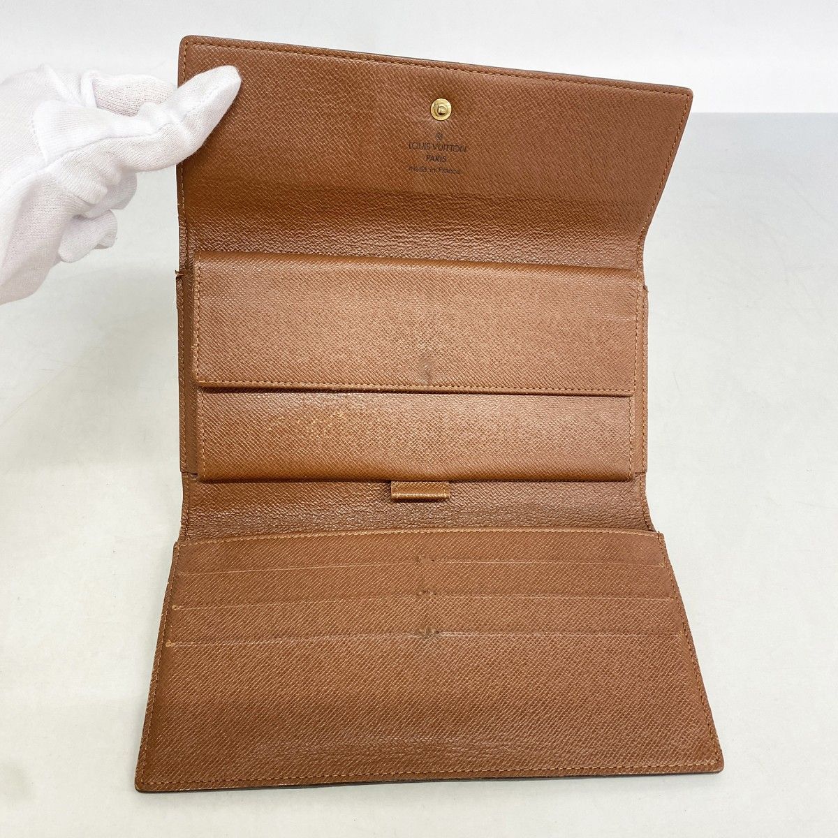 Louis Vuitton Wallet Monogram Porte Tresor International Brown — view 3