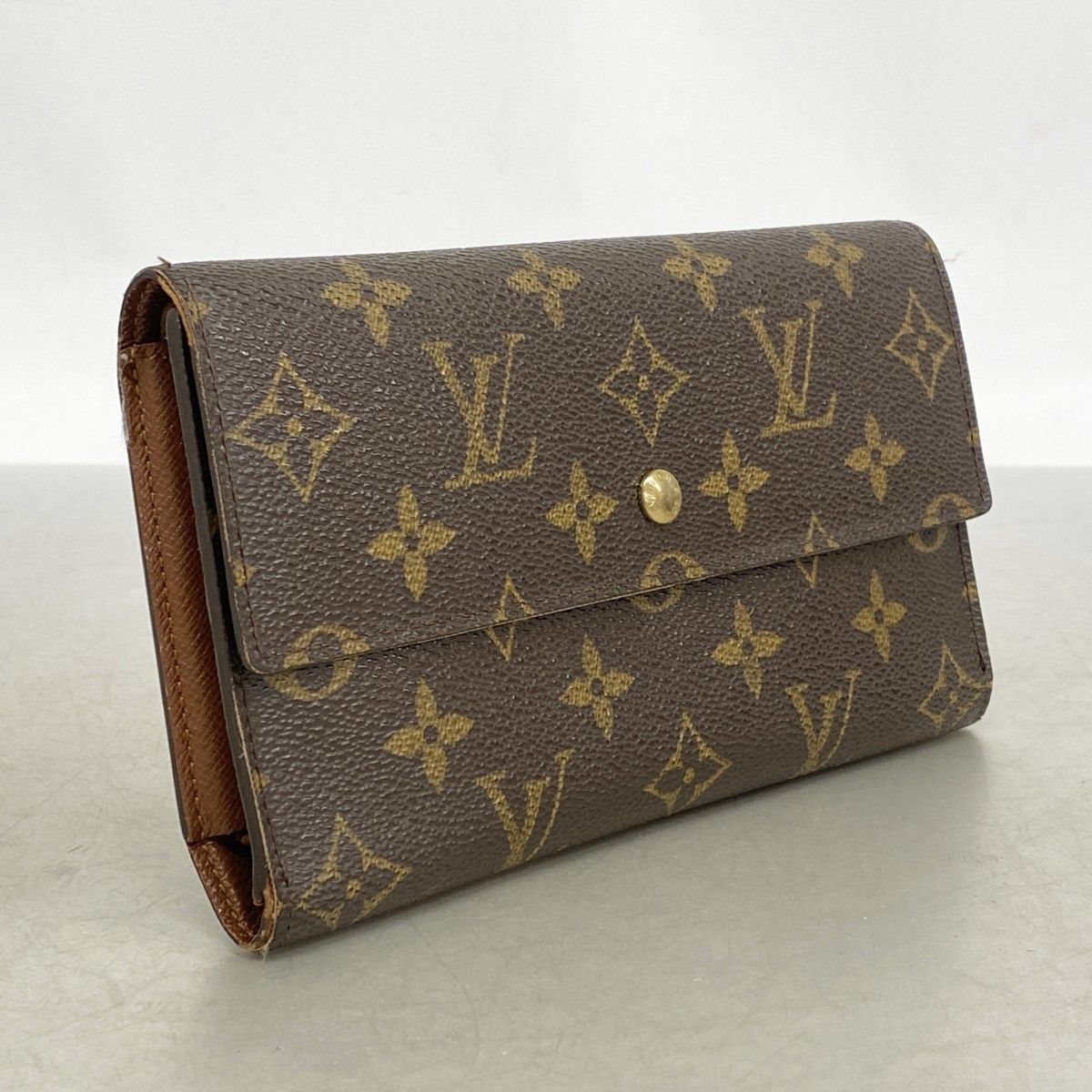 Louis Vuitton Wallet Monogram Porte Tresor International Brown — view 2