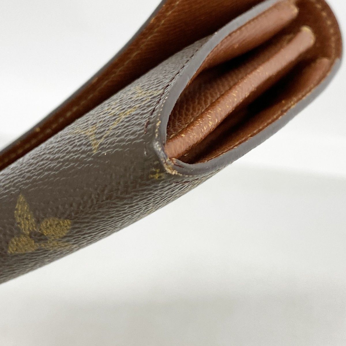 Louis Vuitton Wallet Monogram Pochette Porte-Monnaie Cles Brown — view 5
