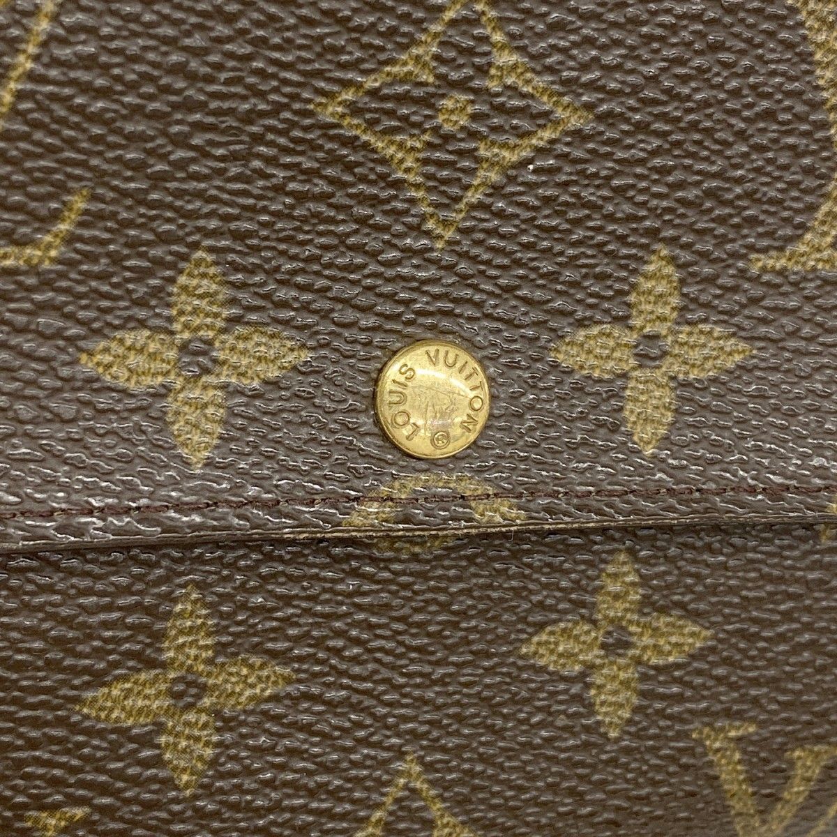 Louis Vuitton Wallet Monogram Pochette Porte-Monnaie Cles Brown — view 8