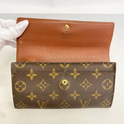 Louis Vuitton Wallet Monogram Pochette Porte-Monnaie Cles Brown — view 9