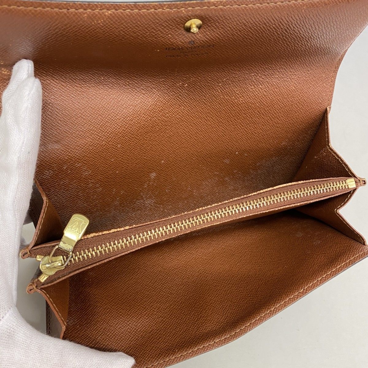 Louis Vuitton Wallet Monogram Pochette Porte-Monnaie Cles Brown — view 3