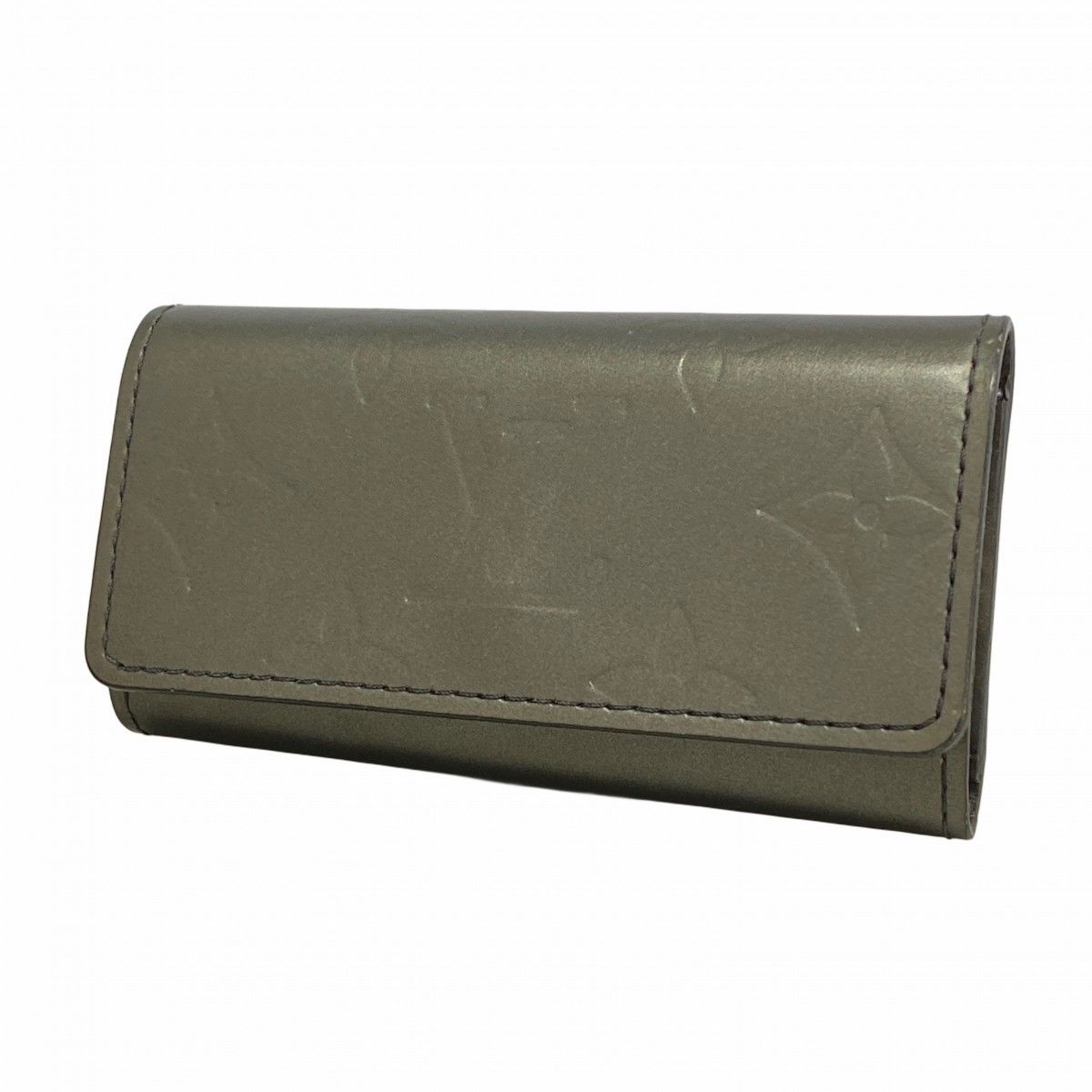 Louis Vuitton Key Case Monogram Matte Multicles 4 Noir Key Holder