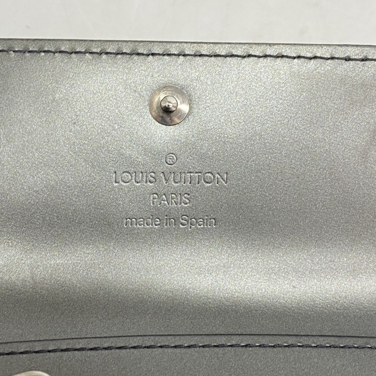 Louis Vuitton Key Case Monogram Matte Multicles 4 Noir Key Holder — view 4