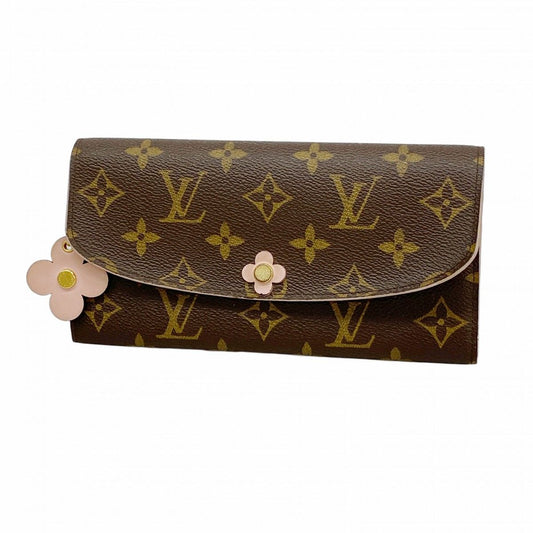 Louis Vuitton Wallet Monogram Portefeuille Emily Flower Rose Velours