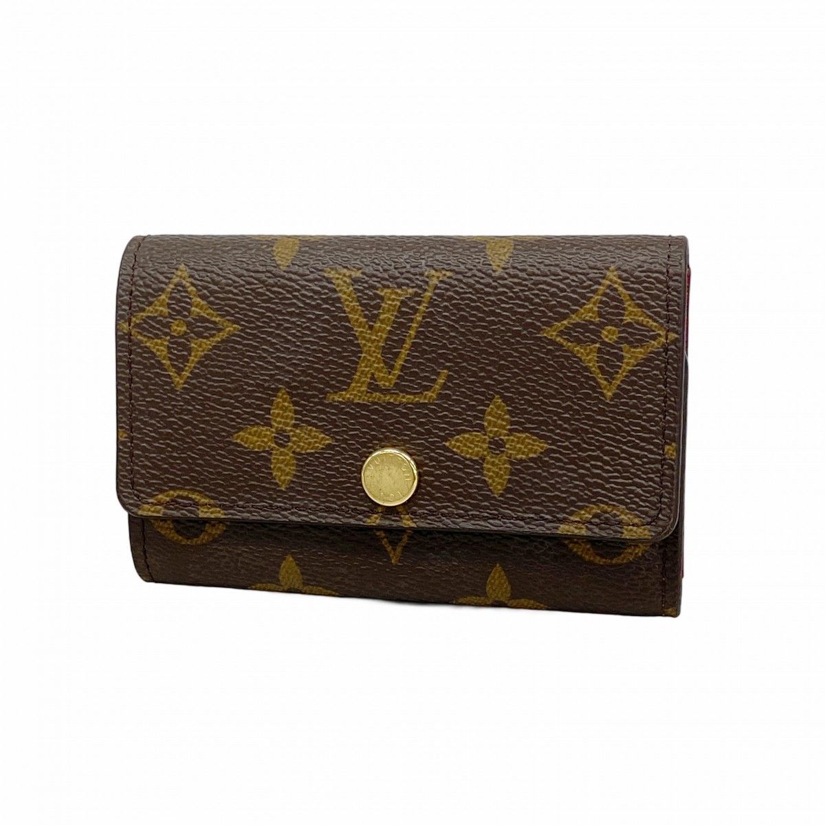 Louis Vuitton Key Case Monogram Multicles 6 Fuchsia Pink Key Holder