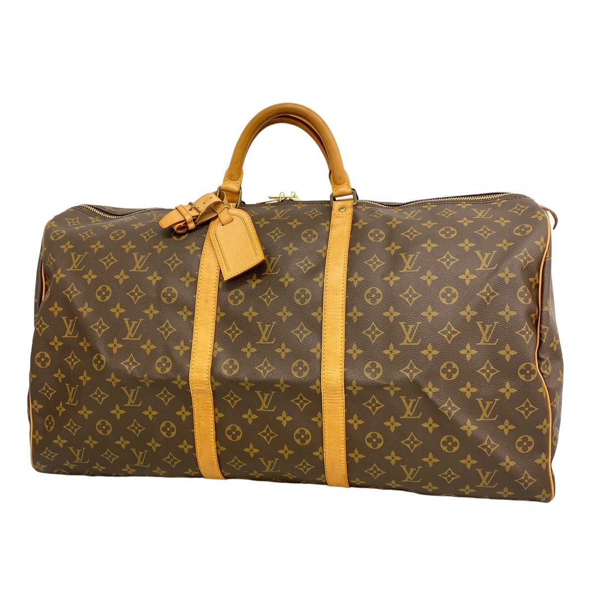 Louis Vuitton Boston Bag Monogram Keepall 60 Brown
