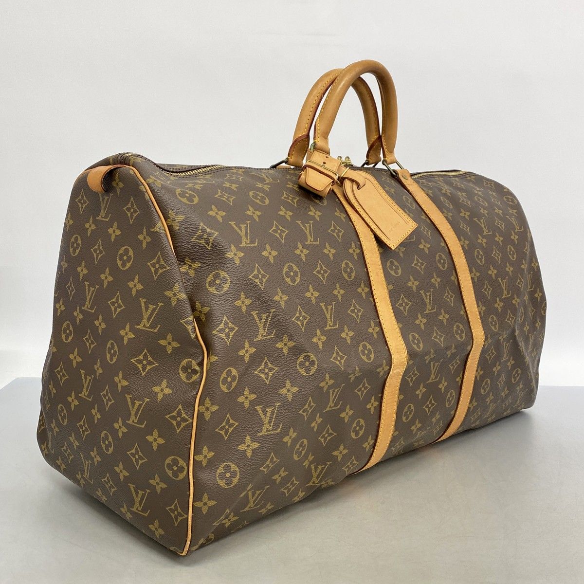 Louis Vuitton Boston Bag Monogram Keepall 60 Brown — view 2