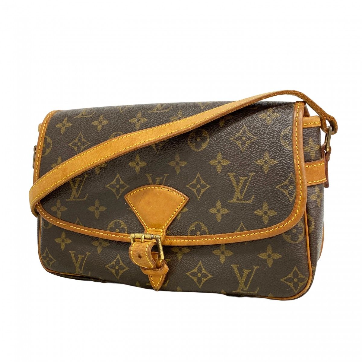 Louis Vuitton Shoulder Bag Monogram Sologne Brown