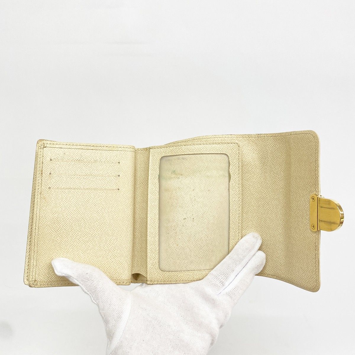 Louis Vuitton Trifold Wallet Damier Azur Portefeuille Joy White — view 9