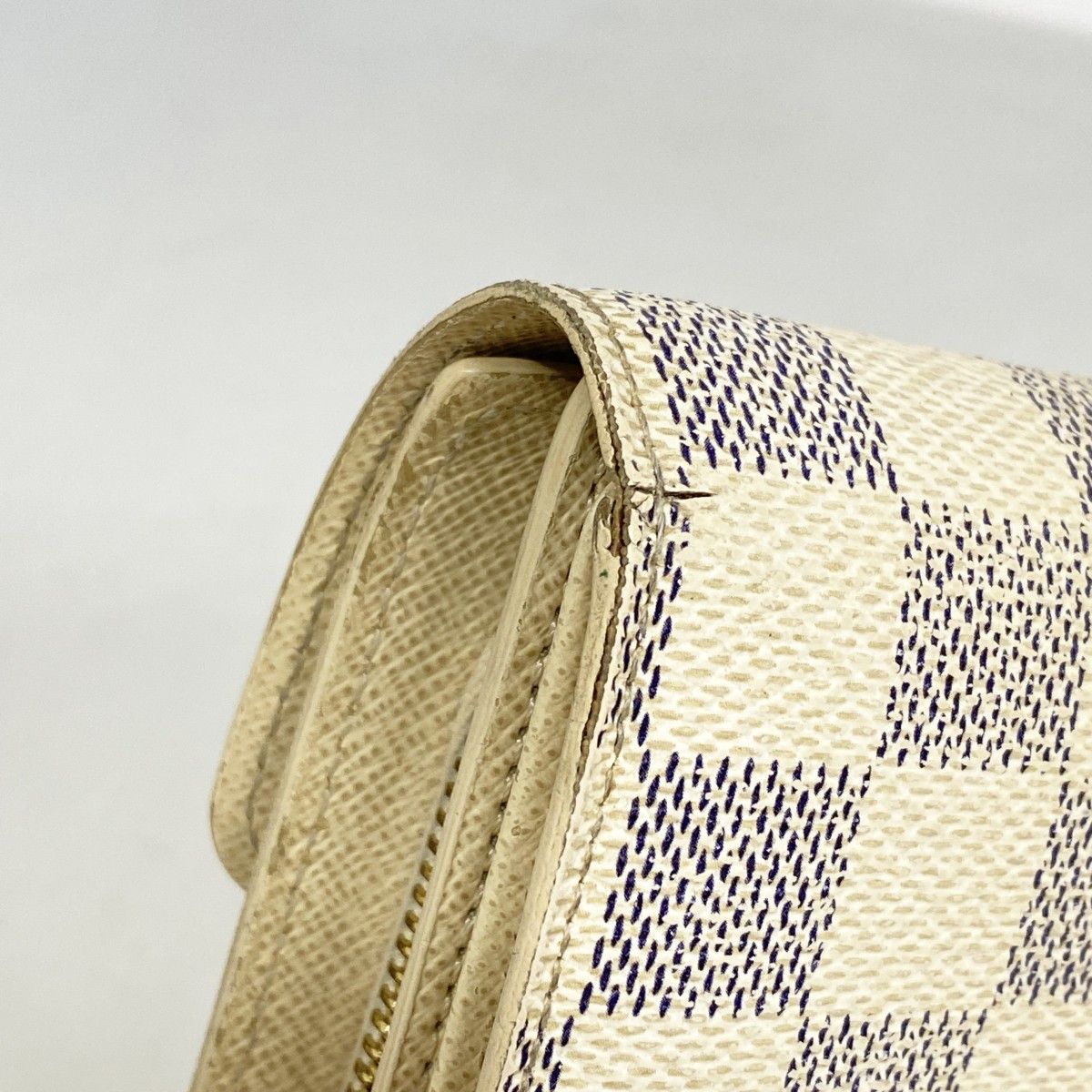 Louis Vuitton Trifold Wallet Damier Azur Portefeuille Joy White — view 7