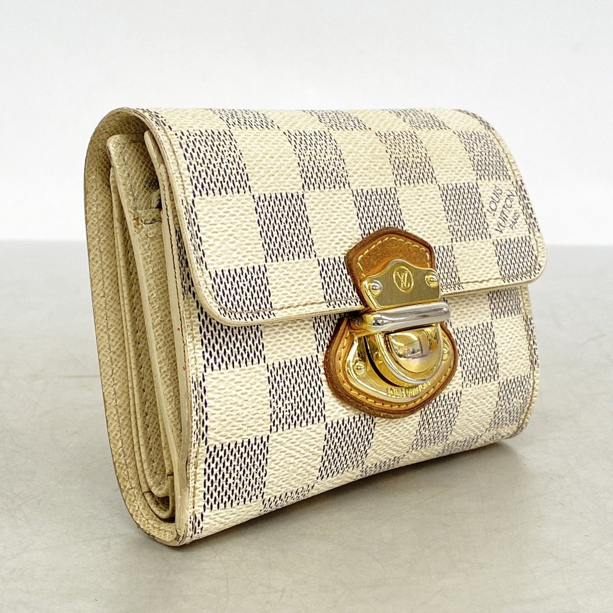Louis Vuitton Trifold Wallet Damier Azur Portefeuille Joy White — view 2