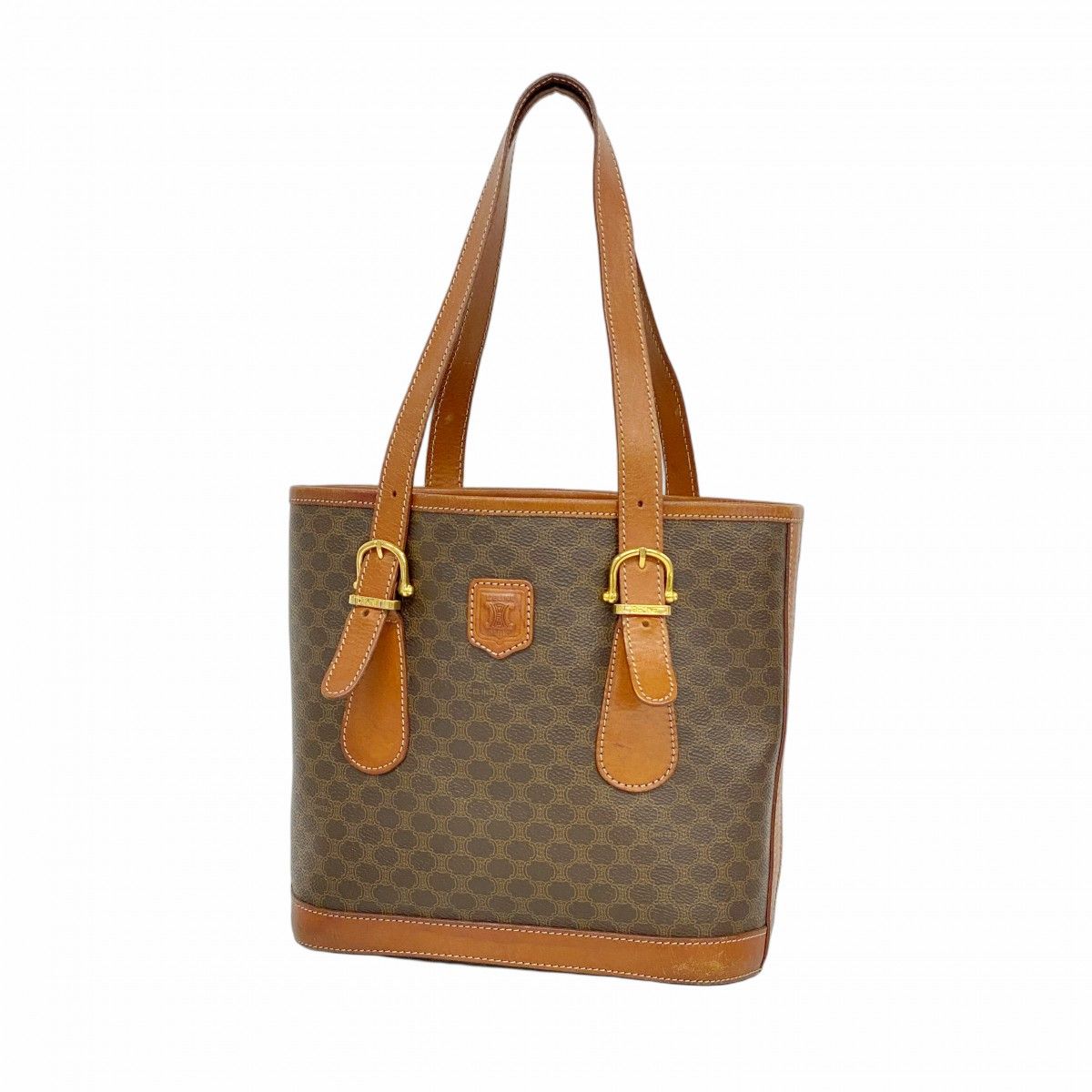 Celine Tote Macadam Brown Gold