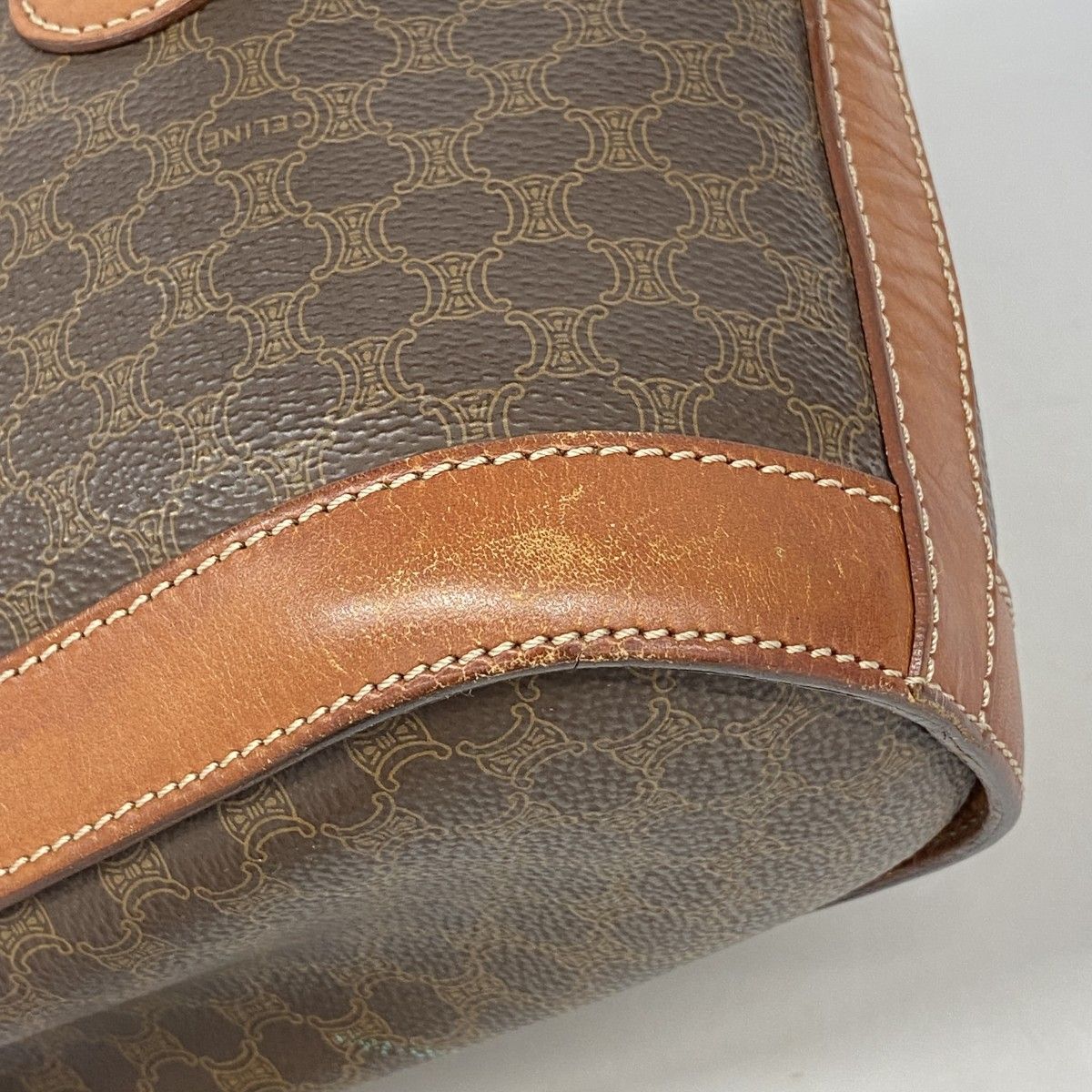 Celine Tote Macadam Brown Gold — view 6