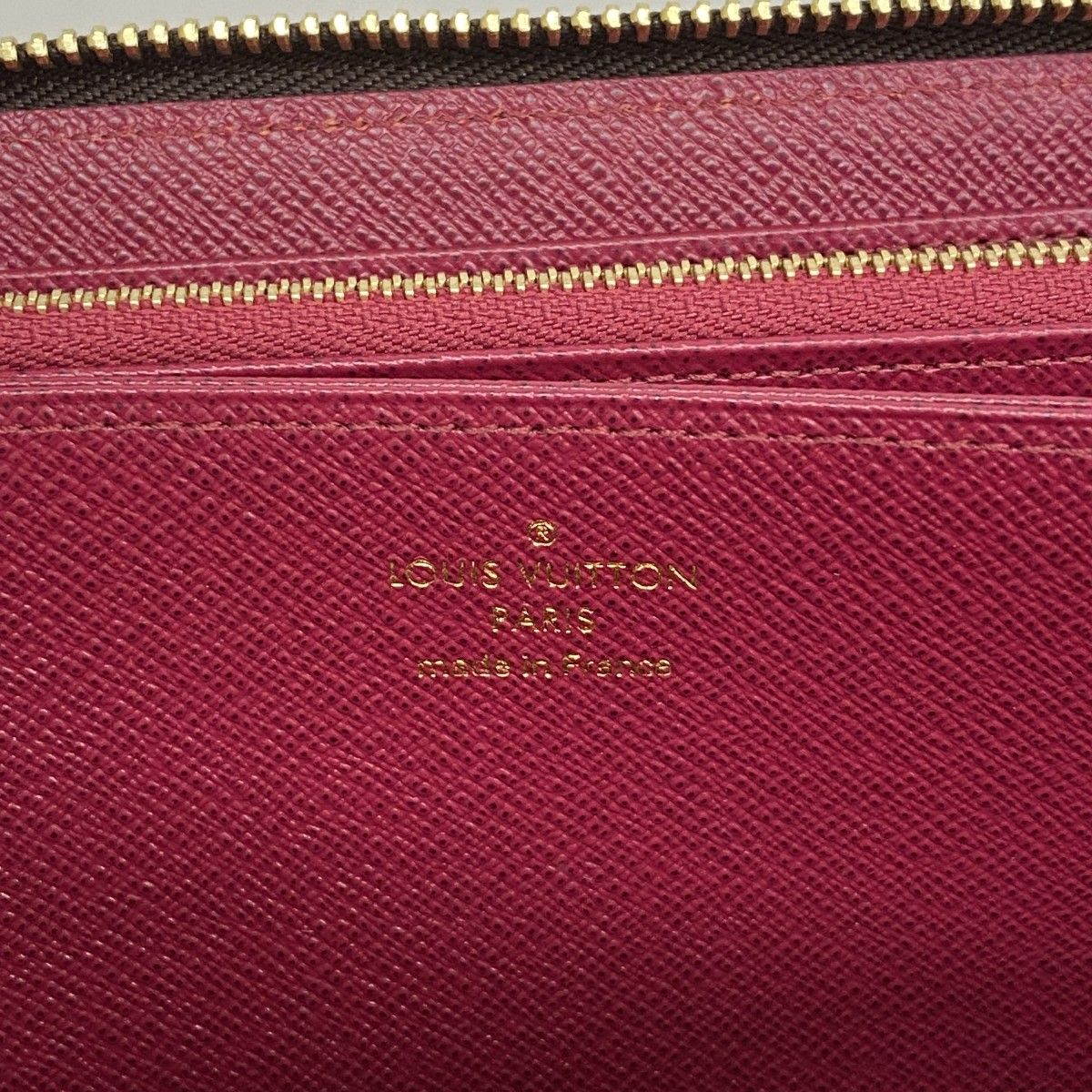 Louis Vuitton Wallet Monogram Zippy Brown Fuchsia Pink — view 4