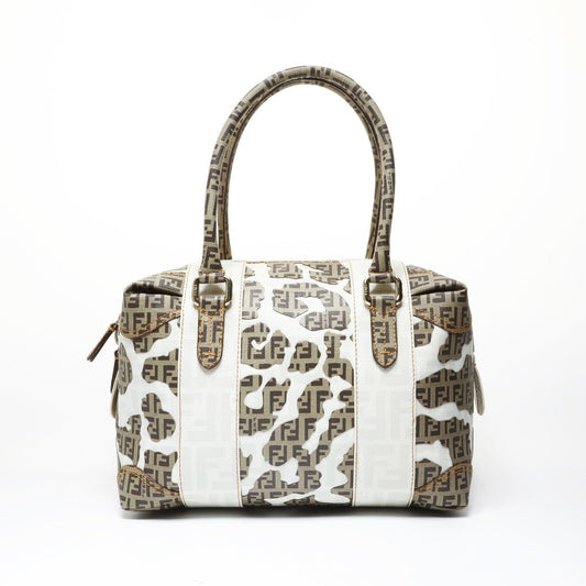 Fendi Handbag Zucca Leopard Print
