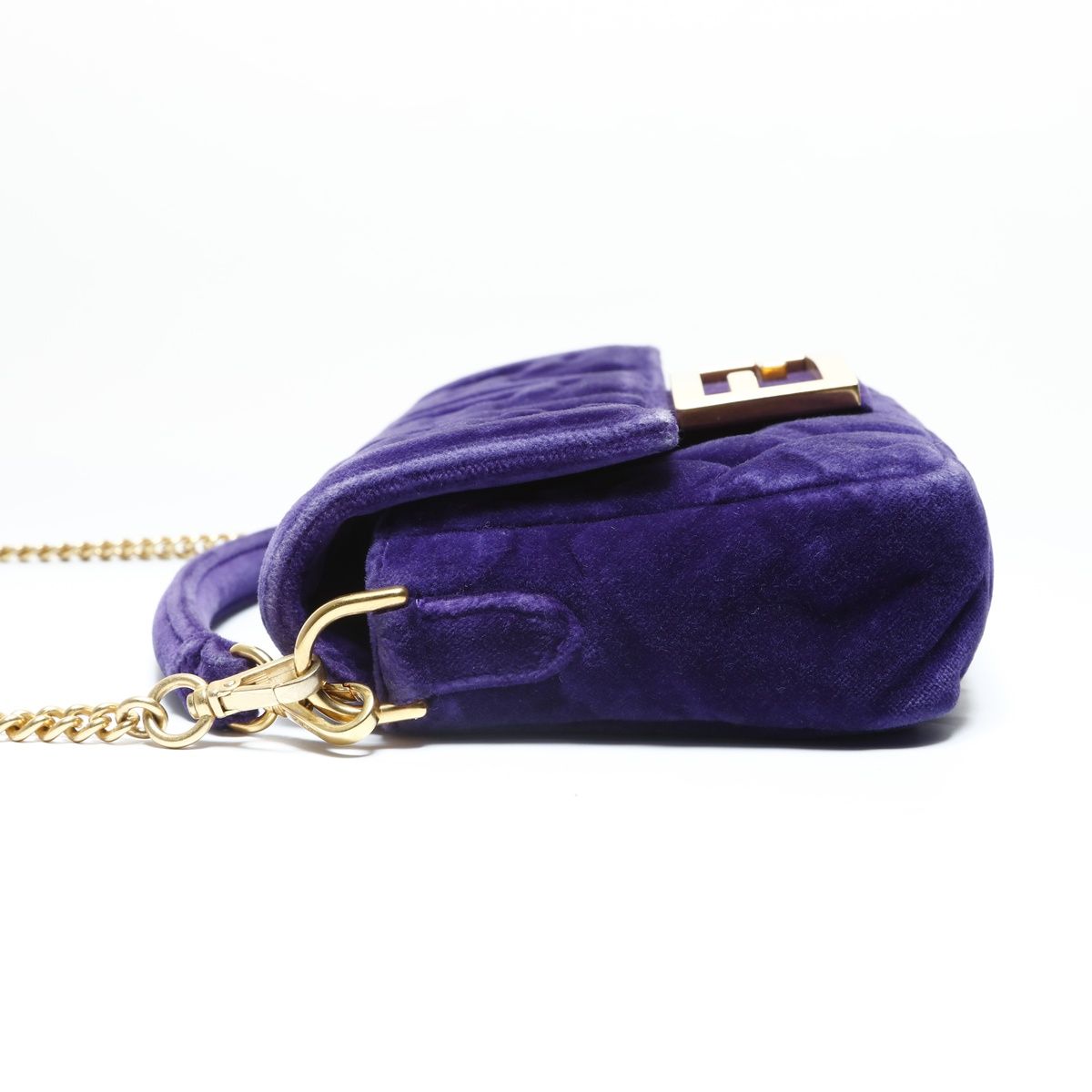 Fendi Shoulder Bag Zucca Velour Mamma Baguette — view 3