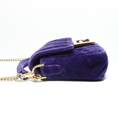 Fendi Shoulder Bag Zucca Velour Mamma Baguette — view 3