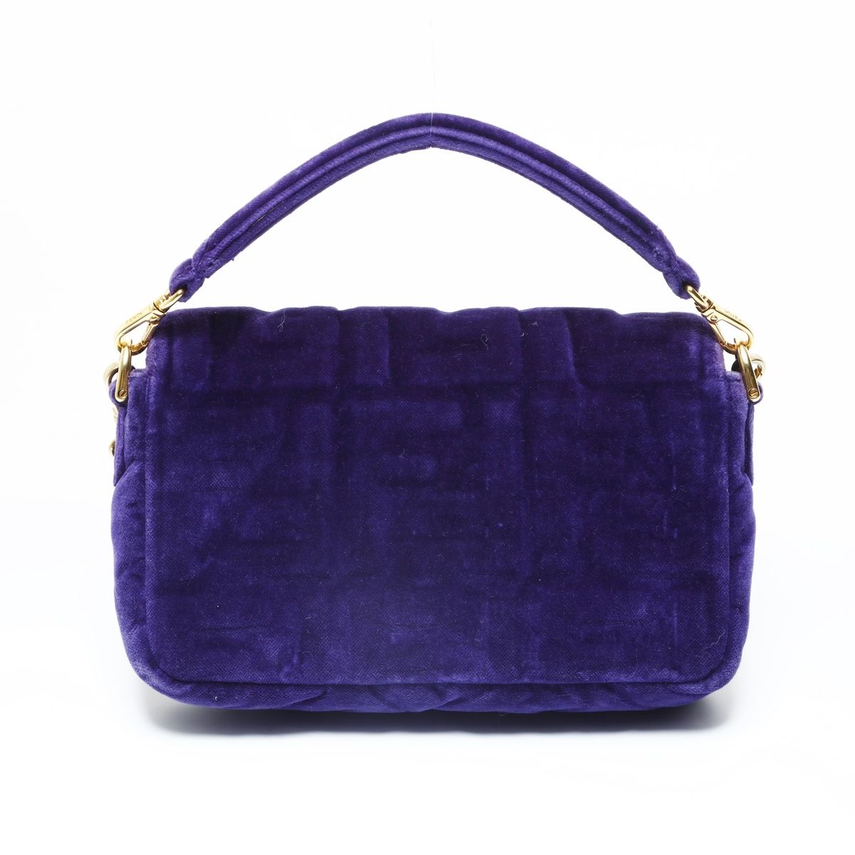 Fendi Shoulder Bag Zucca Velour Mamma Baguette — view 2