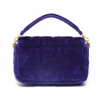 Fendi Shoulder Bag Zucca Velour Mamma Baguette — view 2