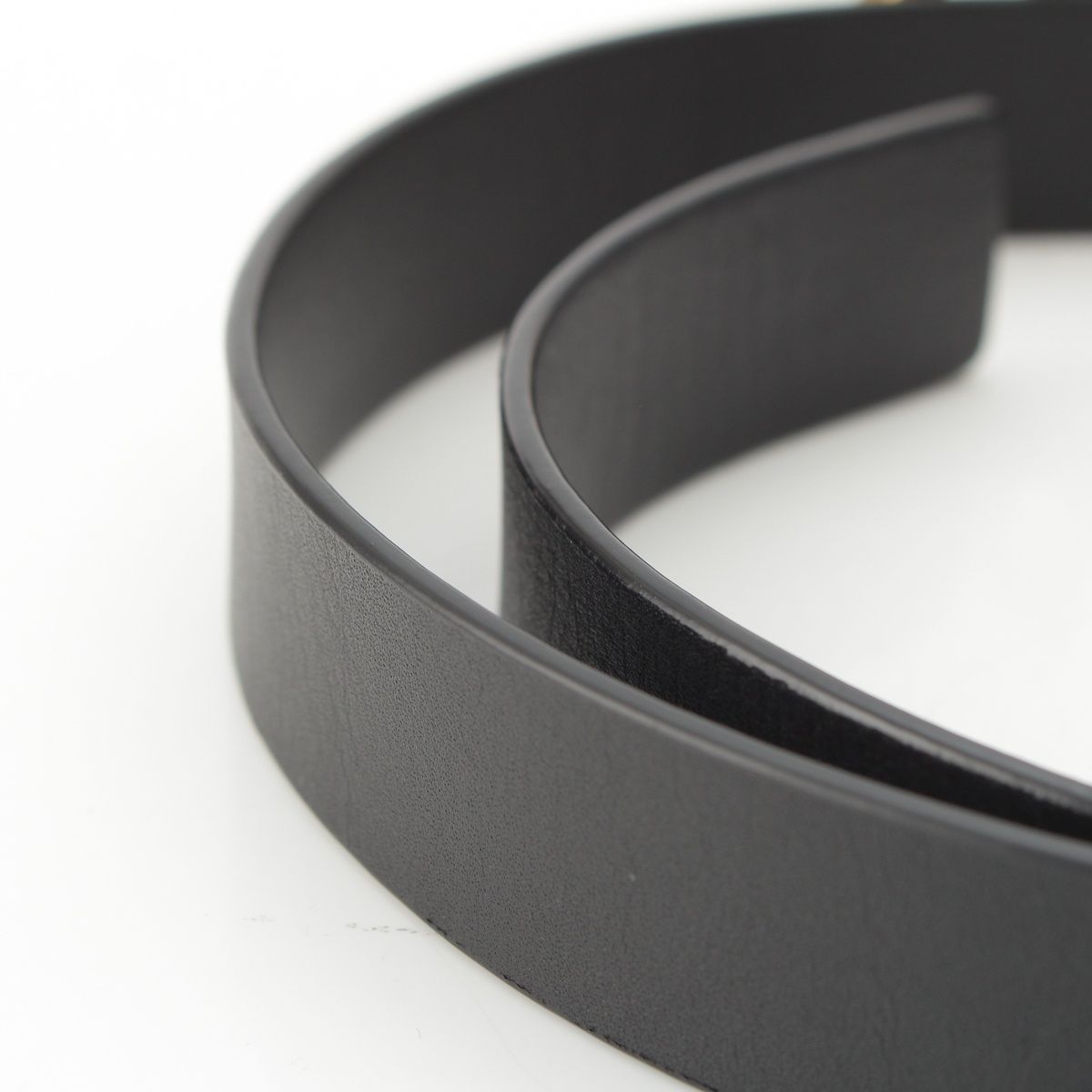 Bottega Veneta Leather Triangle Belt Black 80 cm — view 4