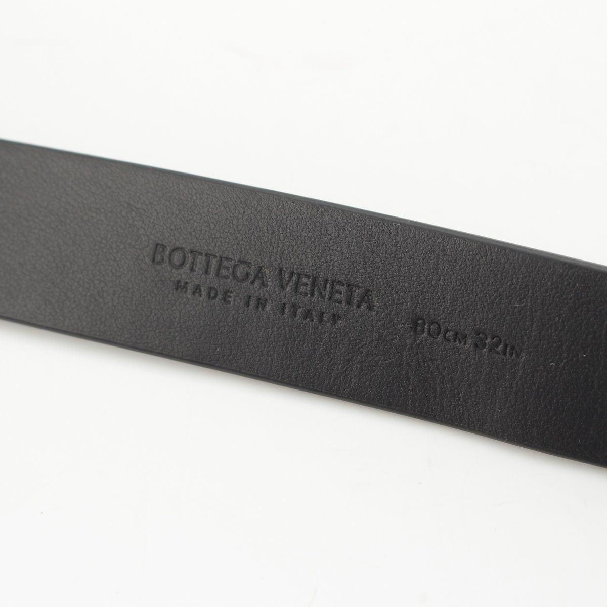 Bottega Veneta Leather Triangle Belt Black 80 cm — view 8