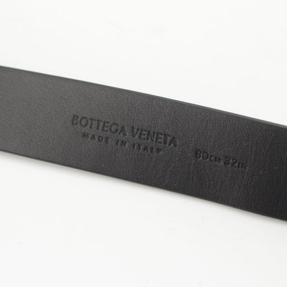 Bottega Veneta Leather Triangle Belt Black 80 cm — view 8