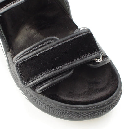 Louis Vuitton LV Arclite Line Velvet Leather Monogram Sandals Black — view 6
