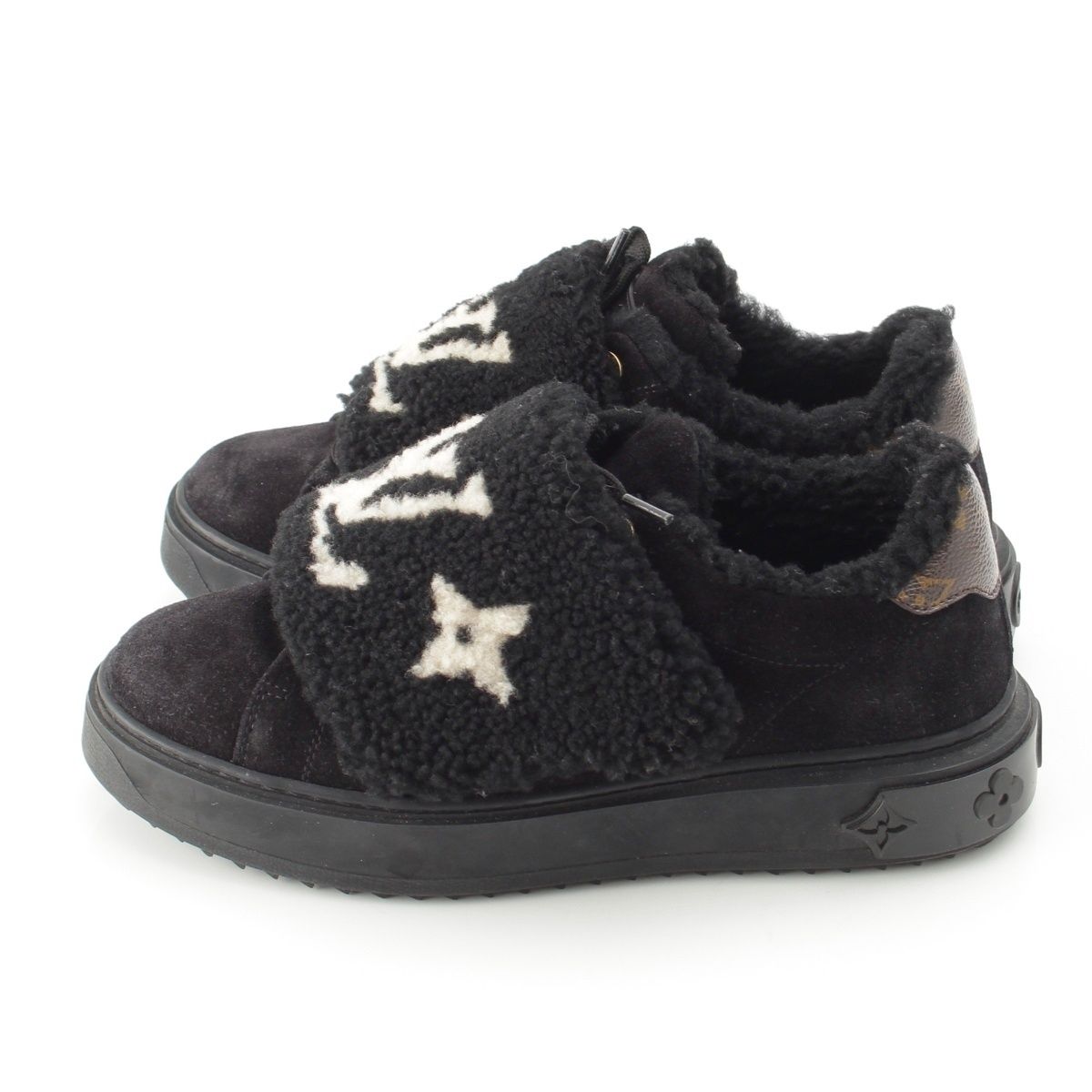 Louis Vuitton Boa Logo Low Cut Sneakers Black — view 3