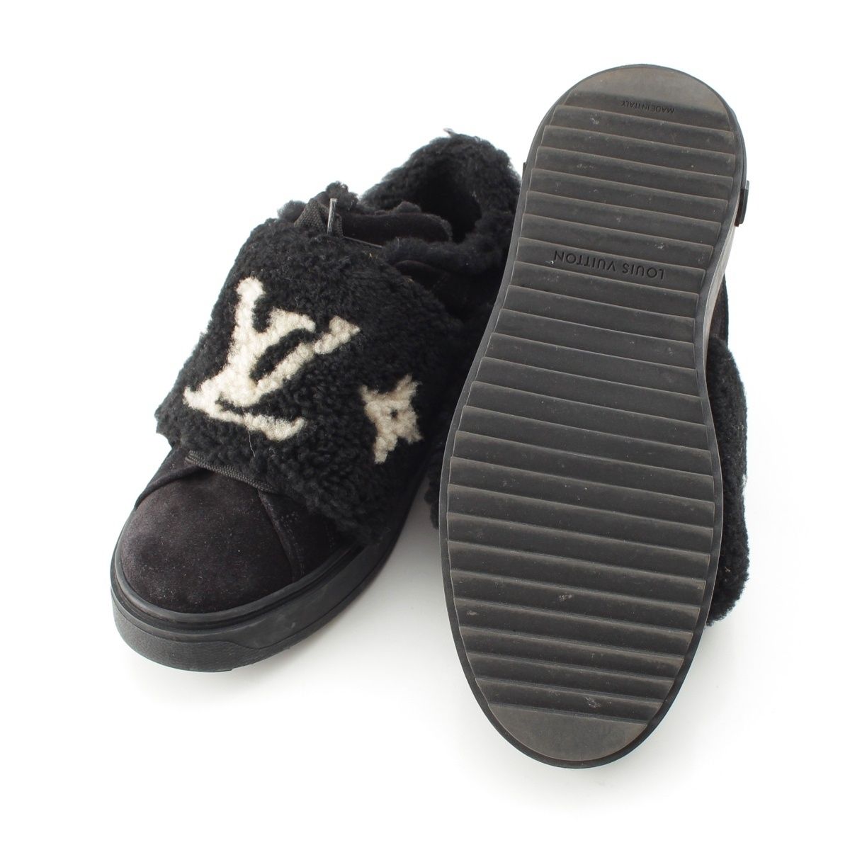 Louis Vuitton Boa Logo Low Cut Sneakers Black — view 5