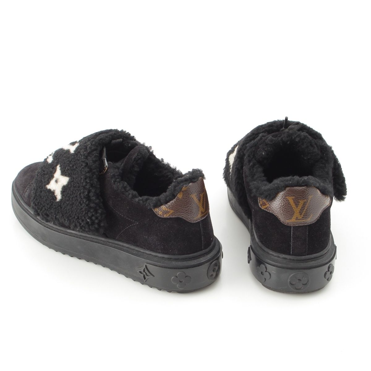 Louis Vuitton Boa Logo Low Cut Sneakers Black — view 4