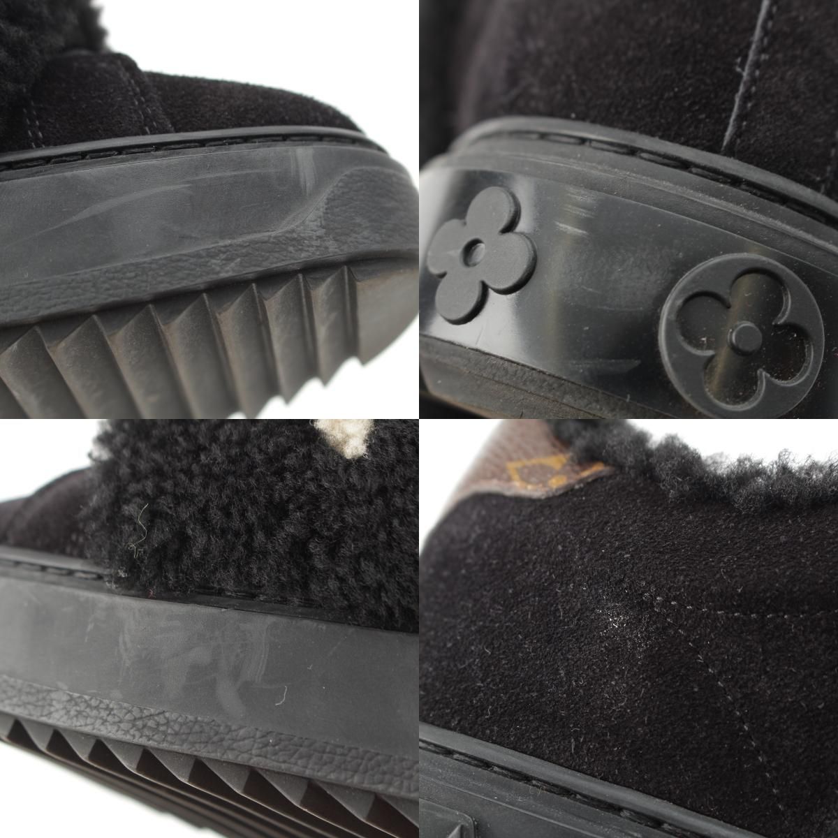 Louis Vuitton Boa Logo Low Cut Sneakers Black — view 9