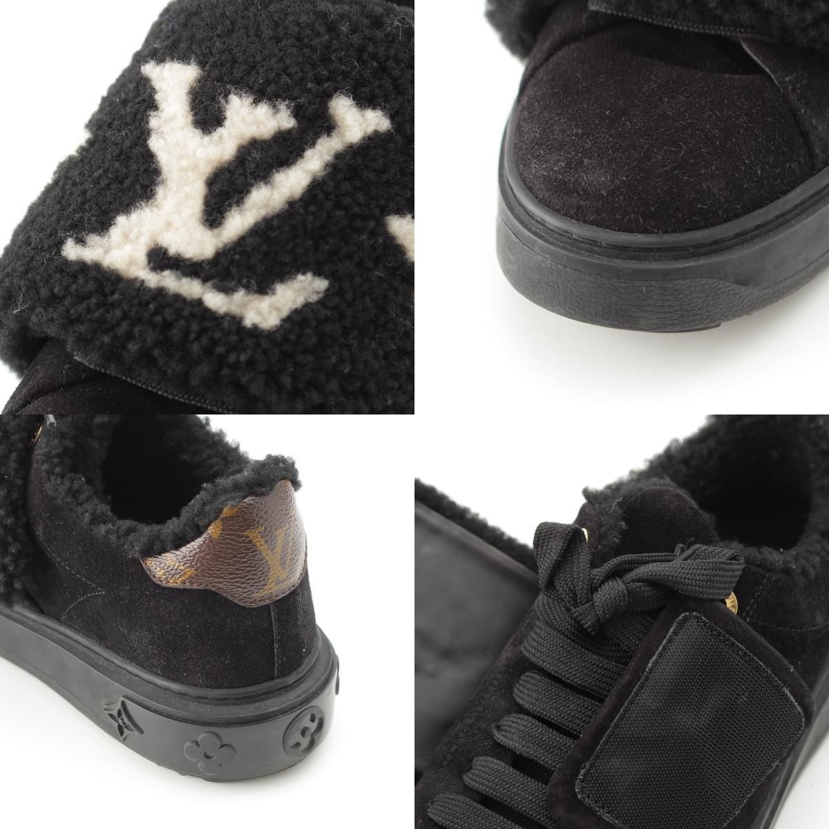 Louis Vuitton Boa Logo Low Cut Sneakers Black — view 8