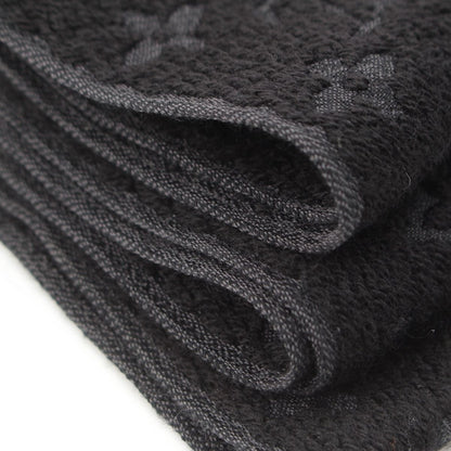 Louis Vuitton Monogram Wool Echarpe Scarf Black — view 9