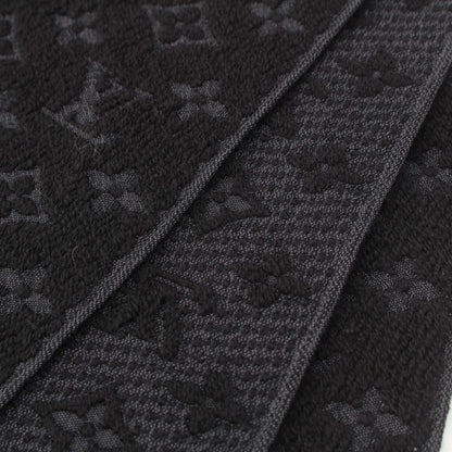 Louis Vuitton Monogram Wool Echarpe Scarf Black — view 6