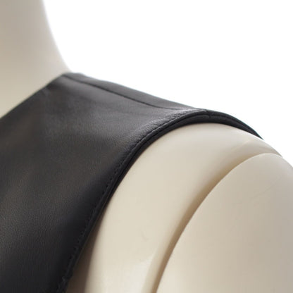 Versace Lambskin Medusa Pin Sleeveless Dress Black 36 — view 6
