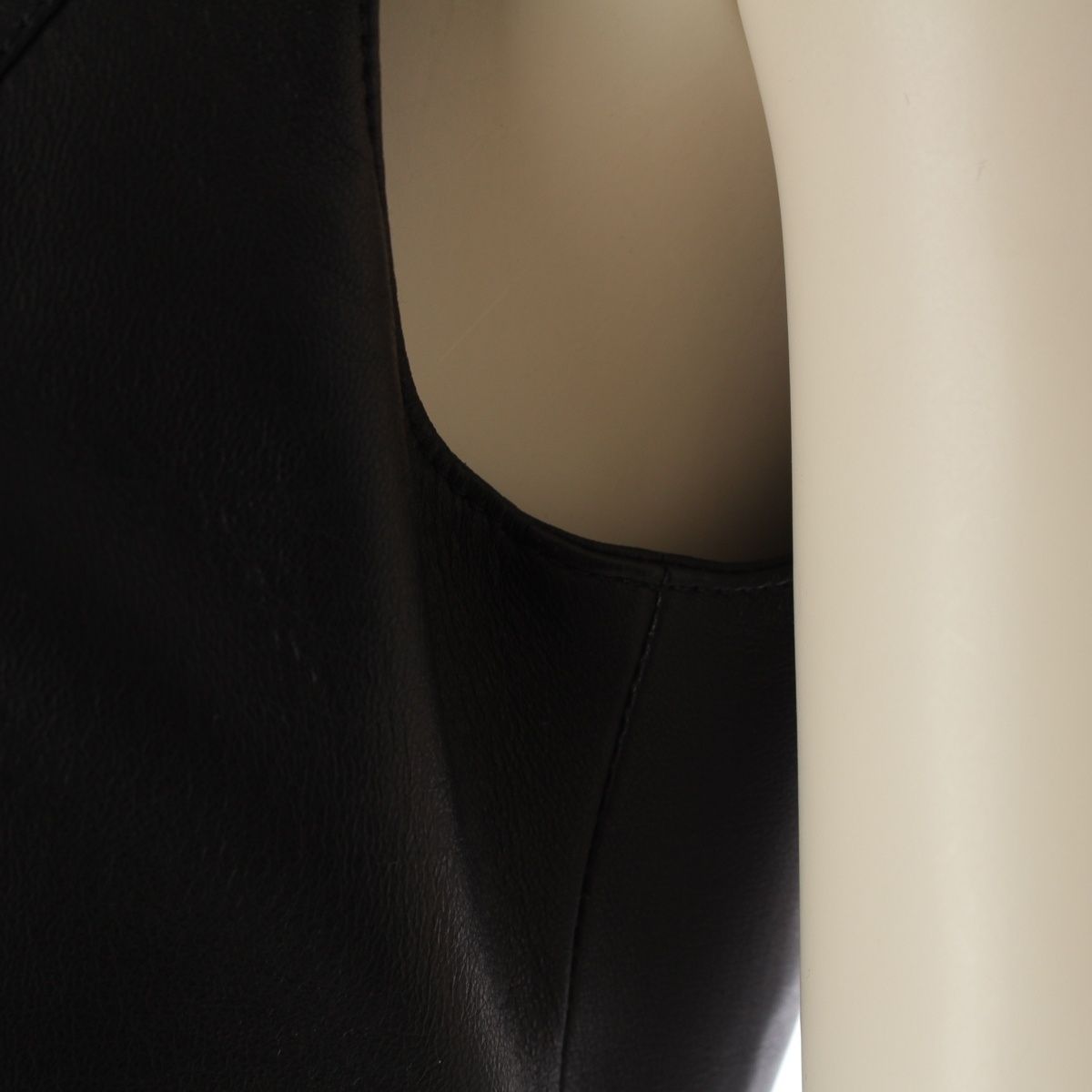 Versace Lambskin Medusa Pin Sleeveless Dress Black 36 — view 7