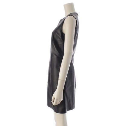 Versace Lambskin Medusa Pin Sleeveless Dress Black 36 — view 3