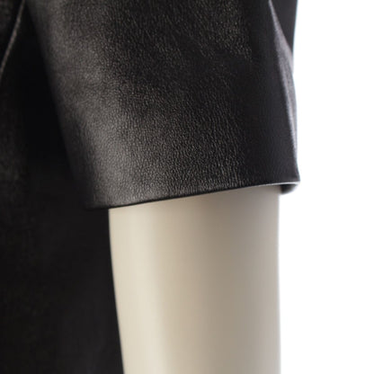 Saint Laurent Lambskin Short Sleeve Mini Dress Black — view 7