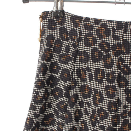 Versace Allover Side Zip Medusa Pin Skirt Gray 36 — view 4