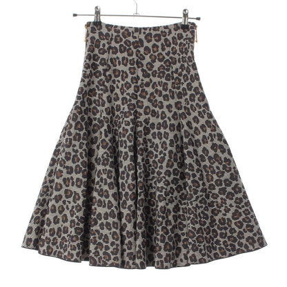 Versace Allover Side Zip Medusa Pin Skirt Gray 36